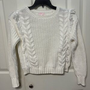 Design History Big Girls Cable Knit Sweater